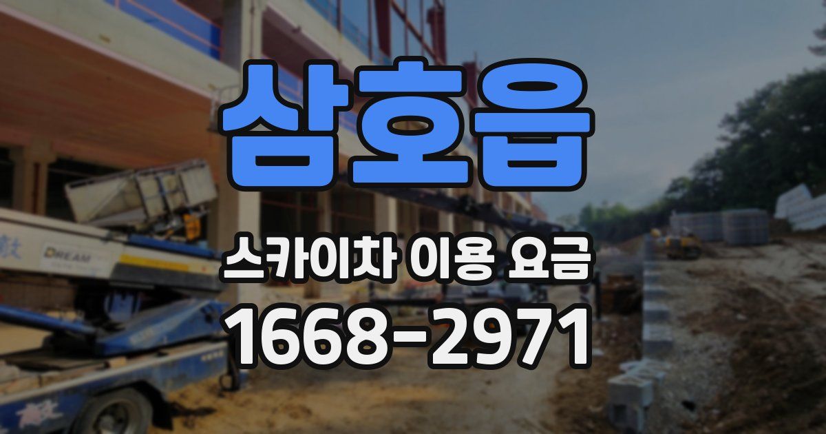 삼호읍 스카이차 이용 요금