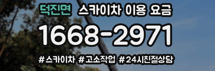 덕진면 스카이차 이용 요금