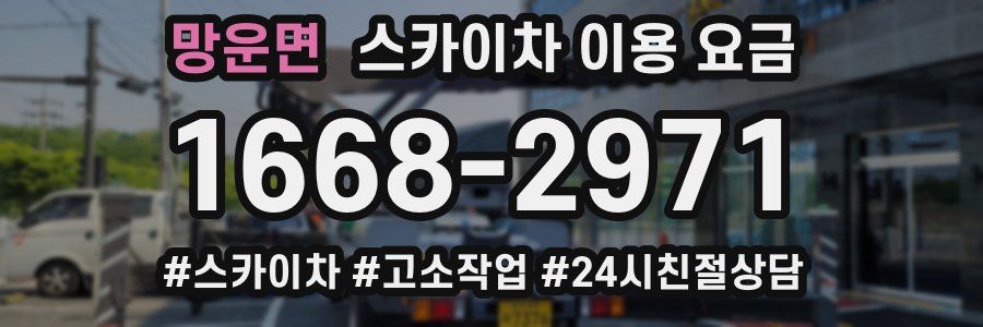 망운면 스카이차 이용 요금