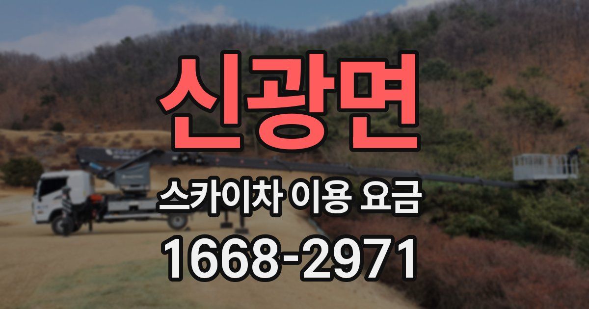 신광면 스카이차 이용 요금