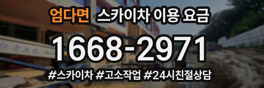 엄다면 스카이차 이용 요금