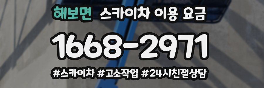 해보면 스카이차 이용 요금