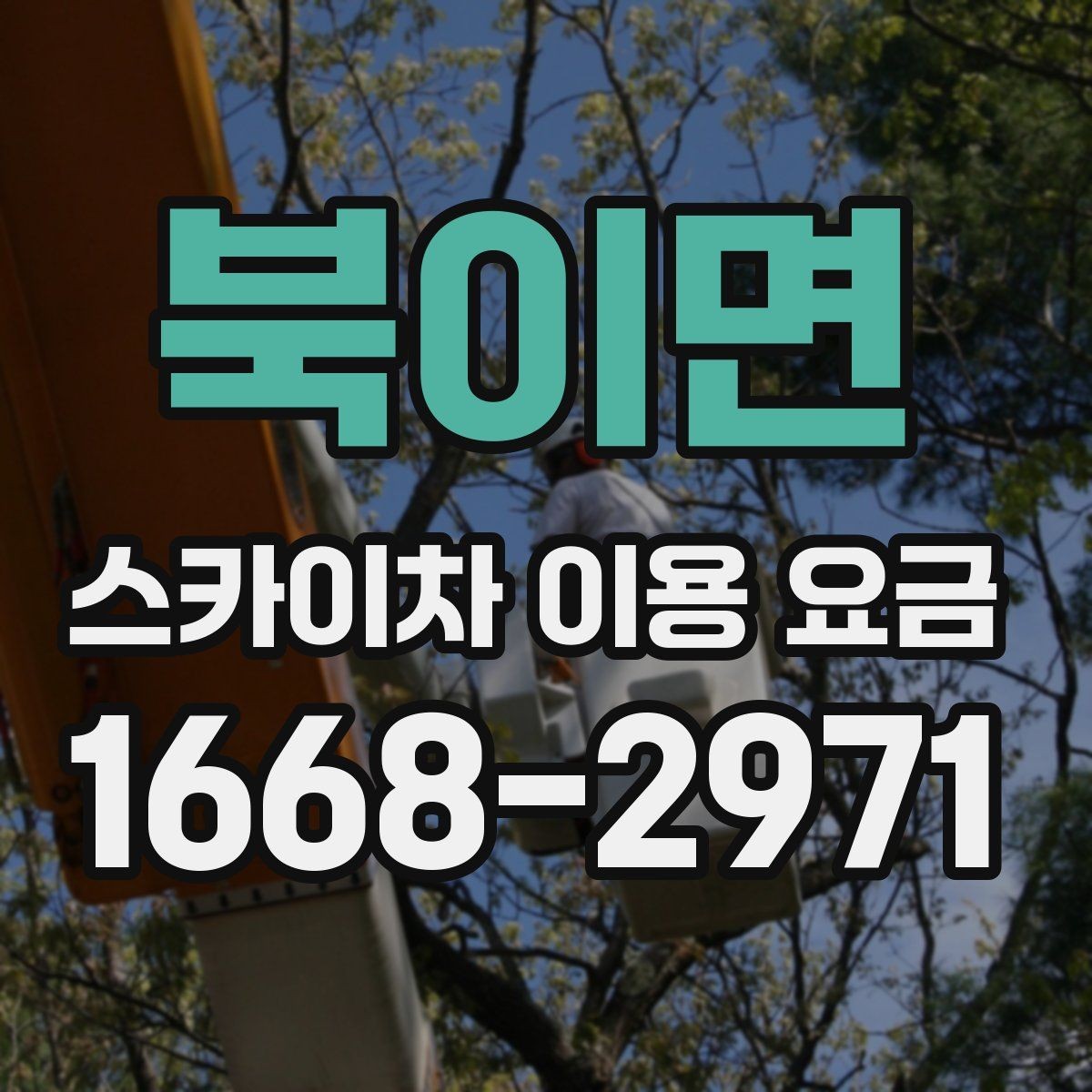 북이면 스카이차 이용 요금 상담 시 물어봐야 할 질문