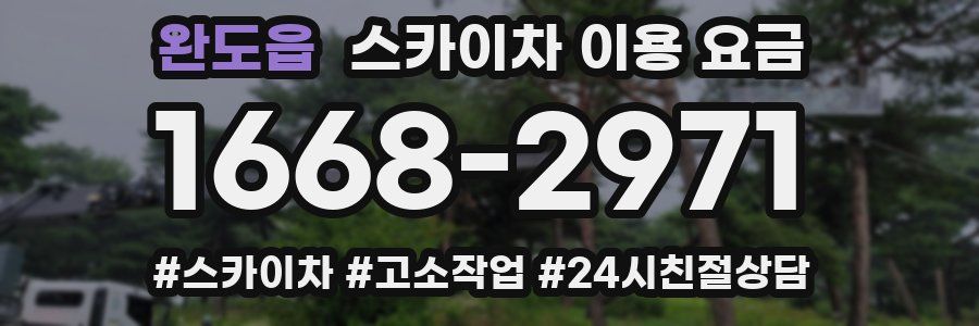 완도읍 스카이차 이용 요금
