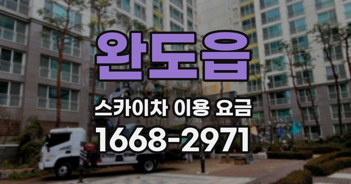 완도읍 스카이차 이용 요금
