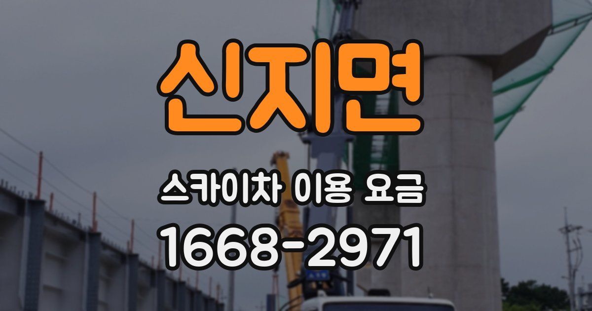 신지면 스카이차 이용 요금