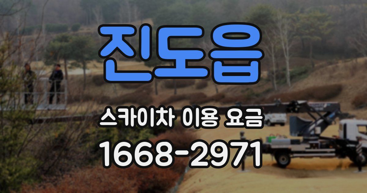진도읍 스카이차 이용 요금