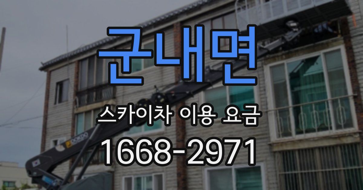 군내면 스카이차 이용 요금