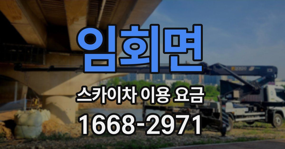 임회면 스카이차 이용 요금
