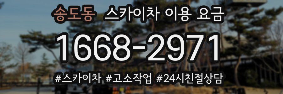 송도동 스카이차 이용 요금