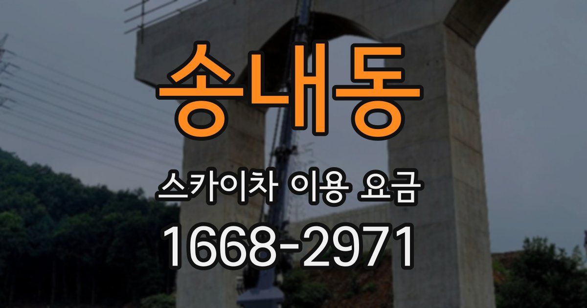 송내동 스카이차 이용 요금