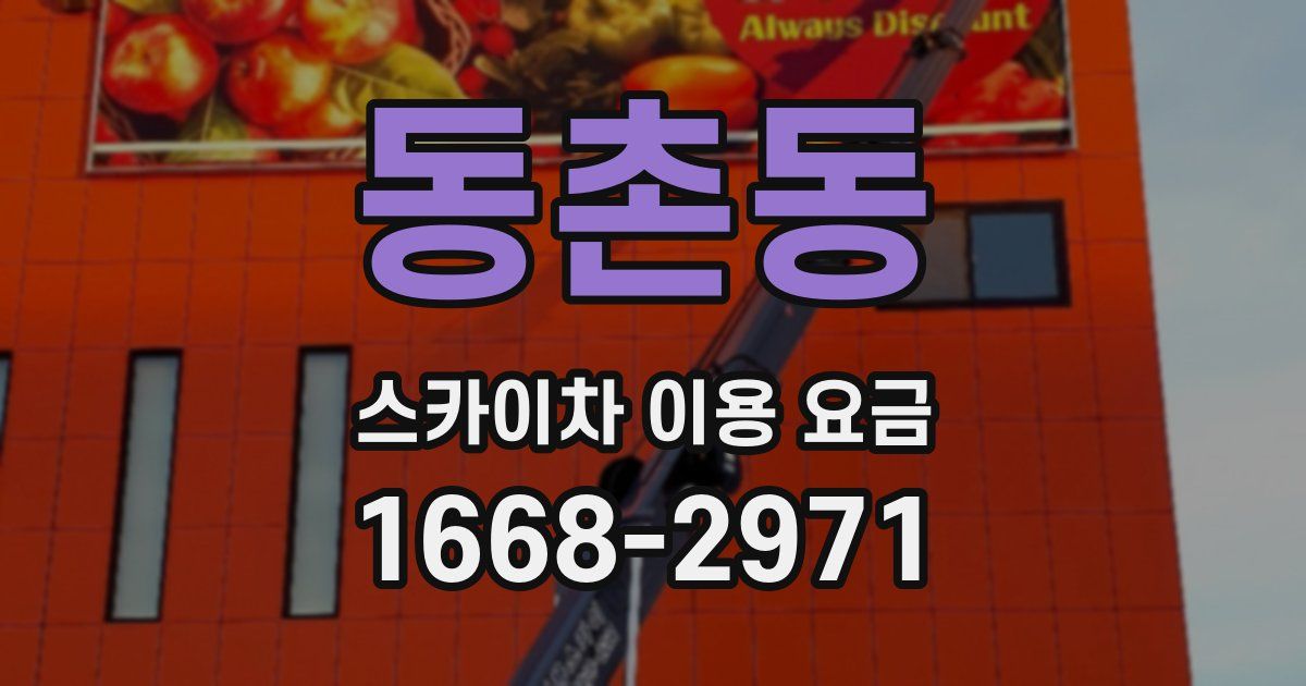 동촌동 스카이차 이용 요금