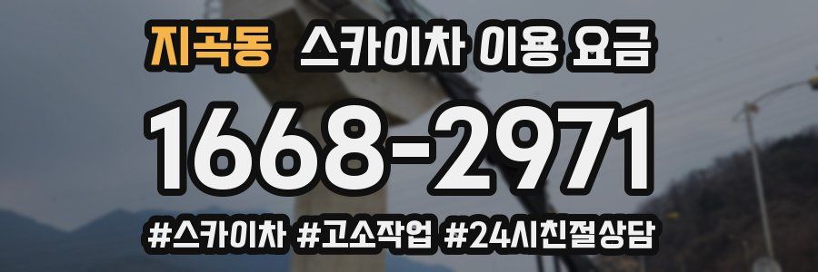 지곡동 스카이차 이용 요금