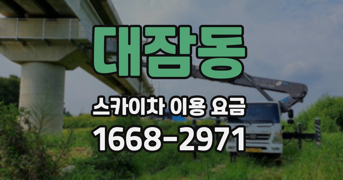 대잠동 스카이차 이용 요금