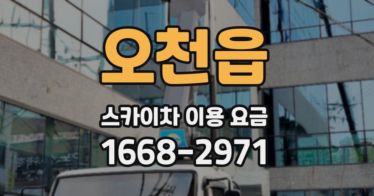 오천읍 스카이차 이용 요금