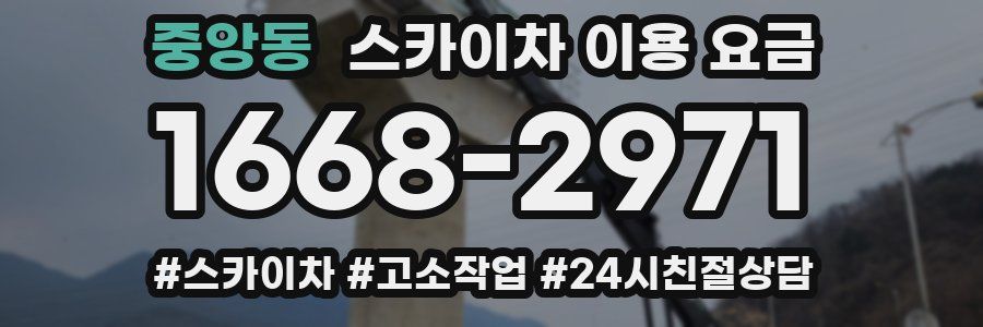 중앙동 스카이차 이용 요금