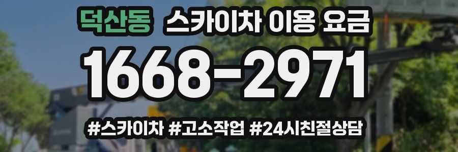 덕산동 스카이차 이용 요금