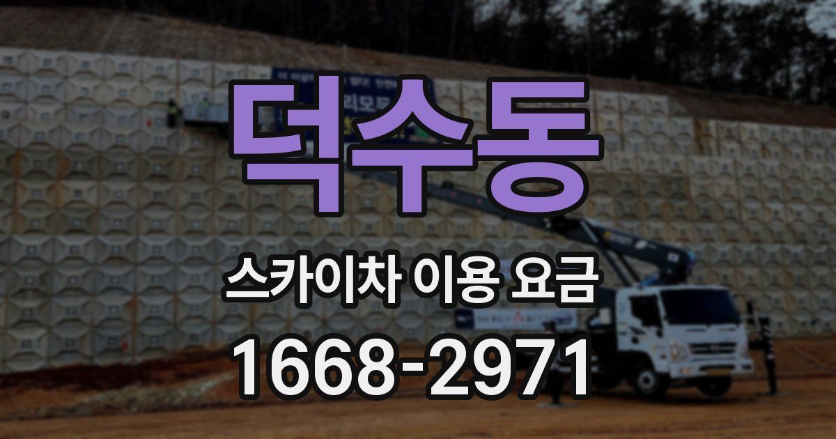 덕수동 스카이차 이용 요금