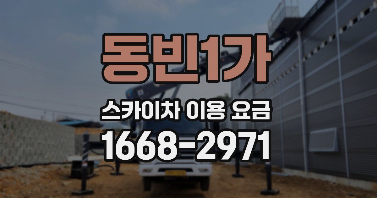 동빈1가 스카이차 이용 요금