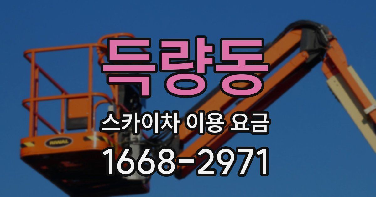 득량동 스카이차 이용 요금