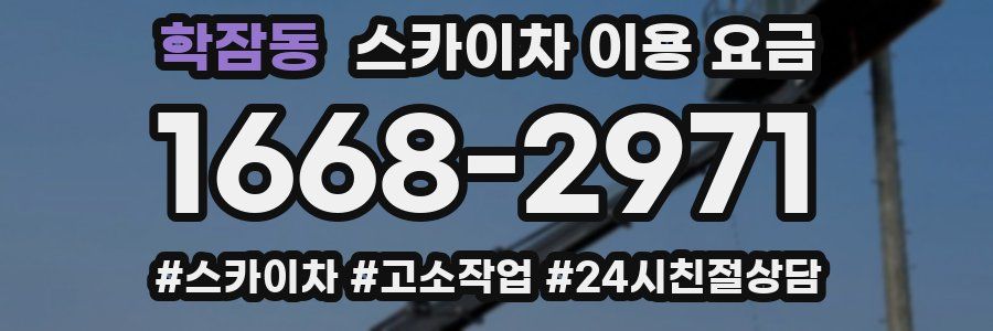 학잠동 스카이차 이용 요금
