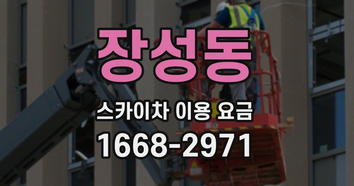 장성동 스카이차 이용 요금