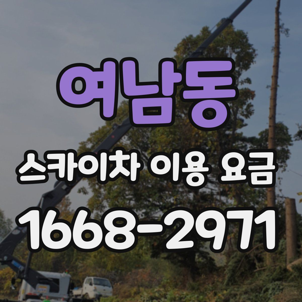 여남동 스카이차 이용 요금