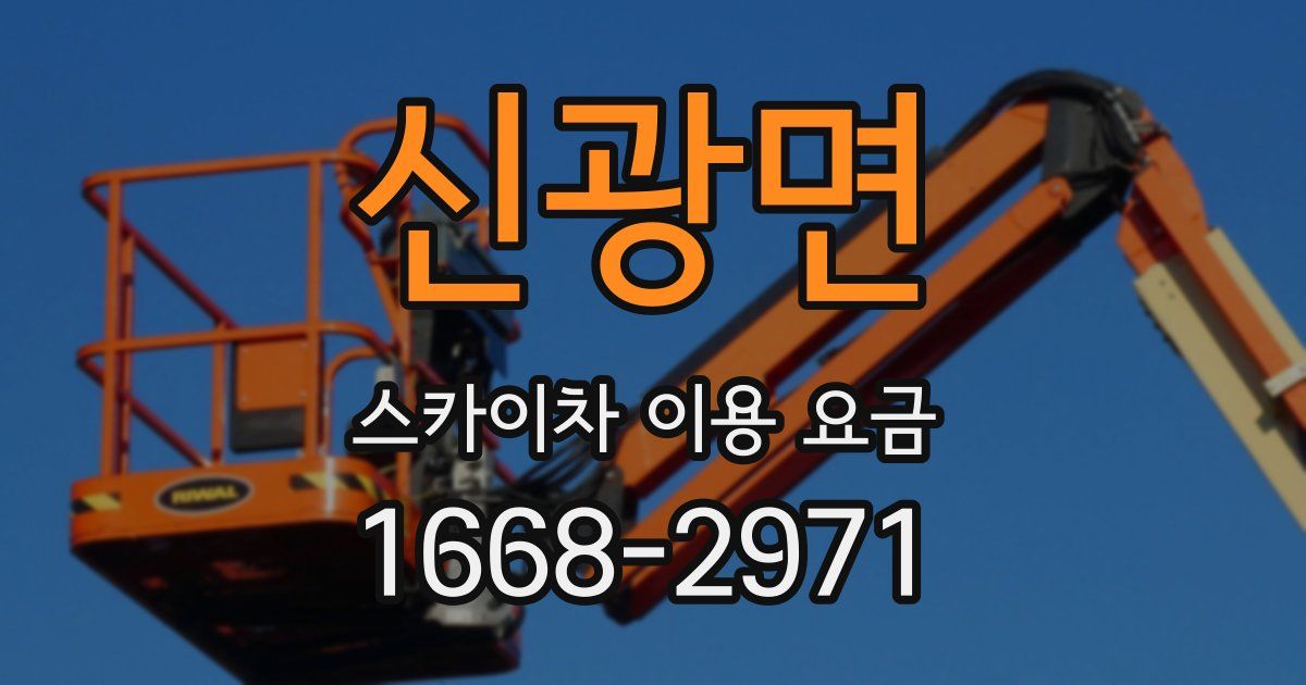 신광면 스카이차 이용 요금