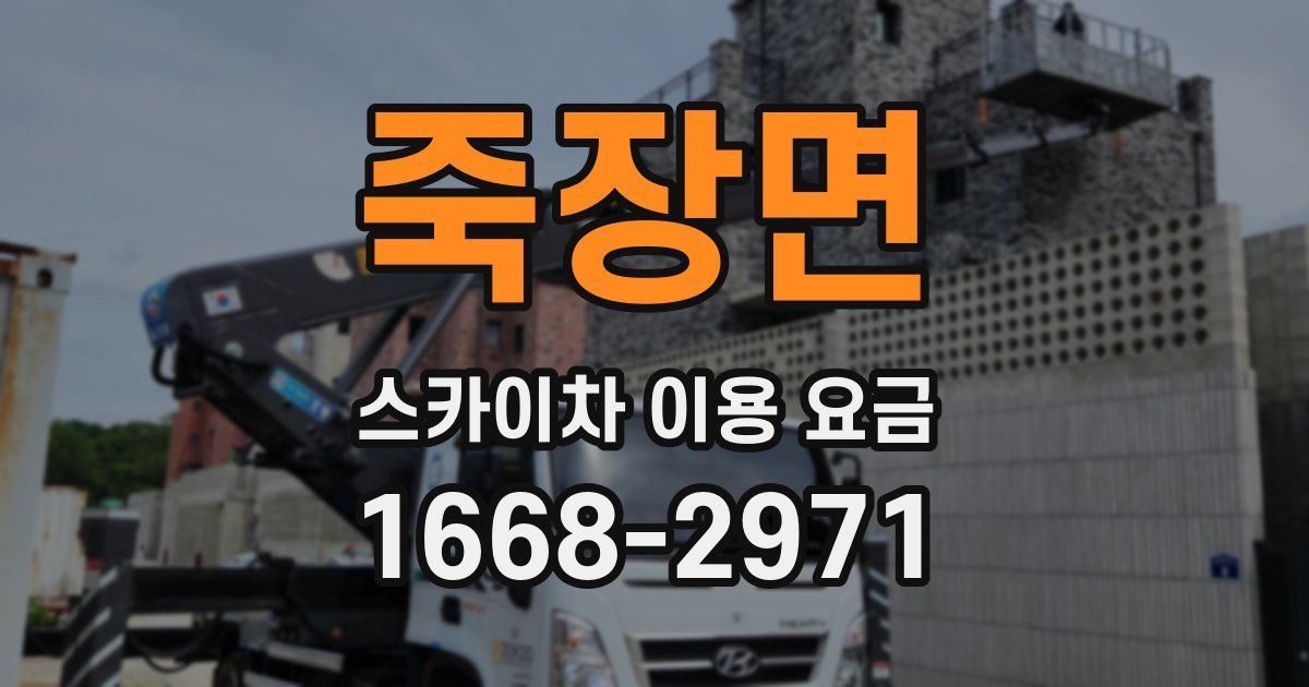 죽장면 스카이차 이용 요금