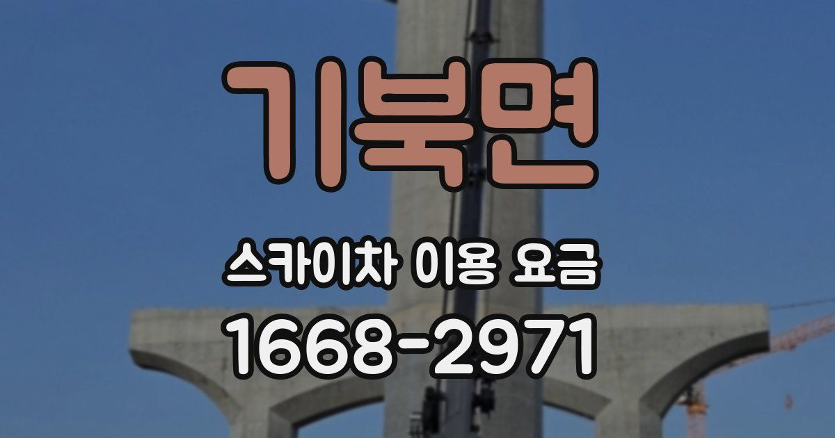 기북면 스카이차 이용 요금