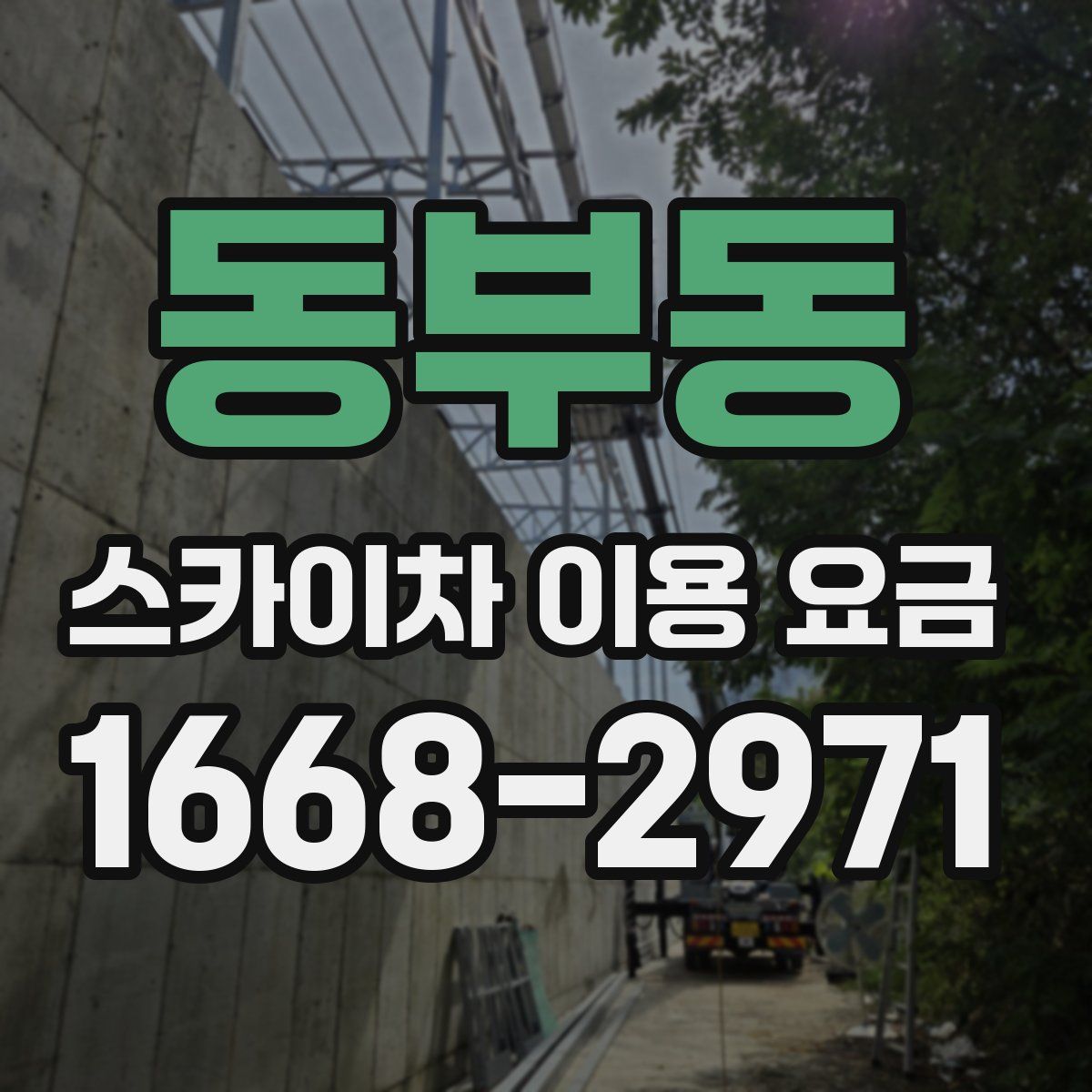 동부동 스카이차 이용 요금