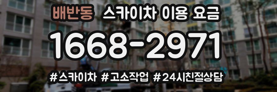 배반동 스카이차 이용 요금