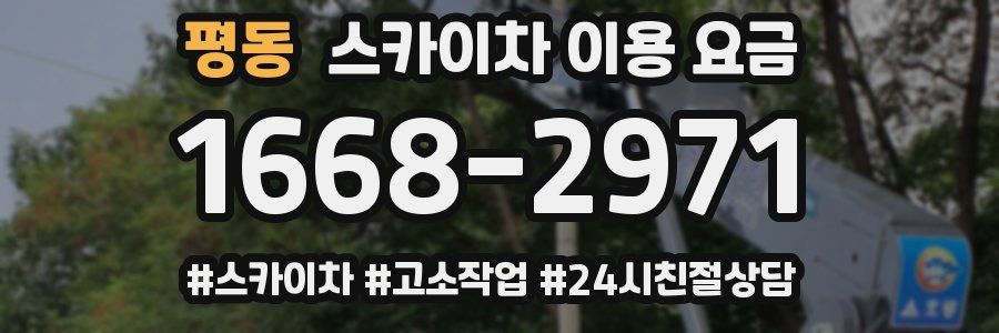 평동 스카이차 이용 요금