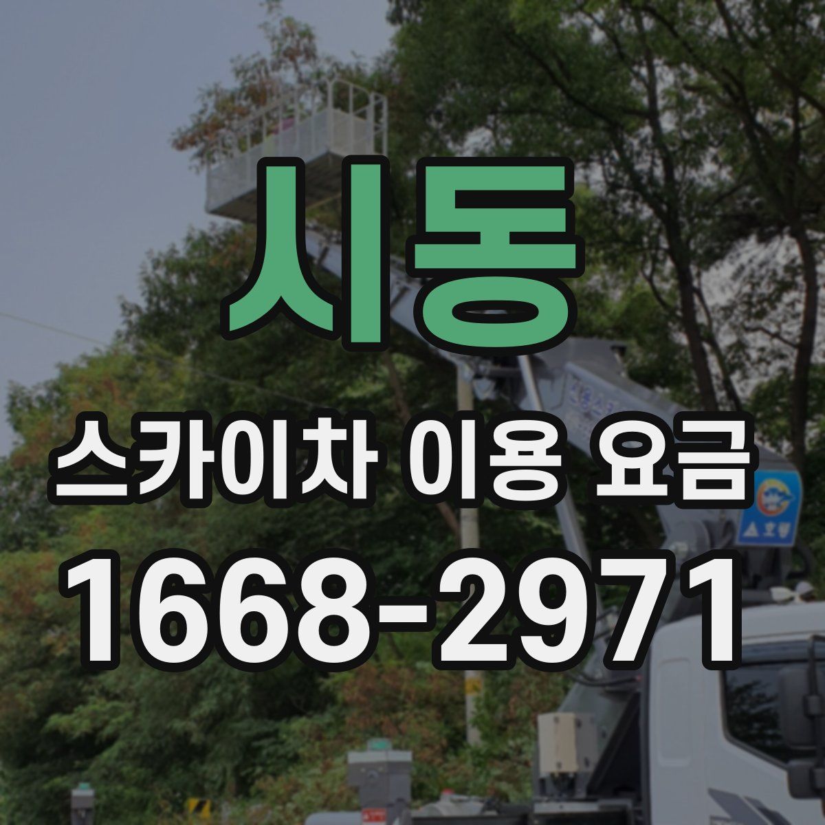 시동 스카이차 이용 요금