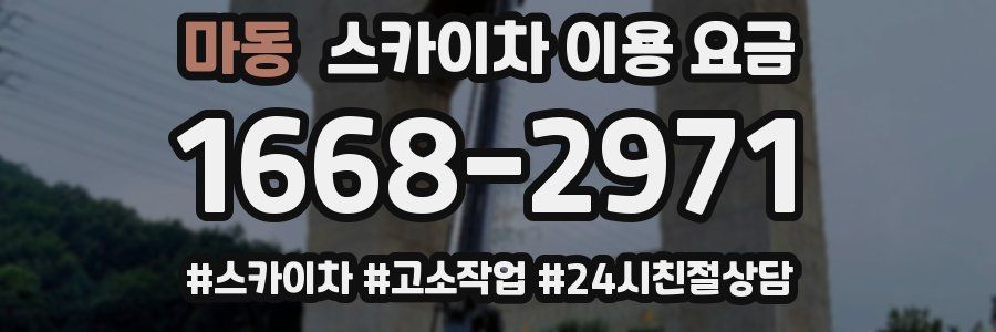 마동 스카이차 이용 요금