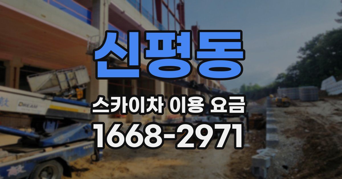 신평동 스카이차 이용 요금