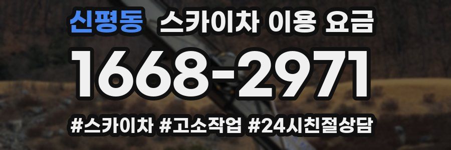 신평동 스카이차 이용 요금