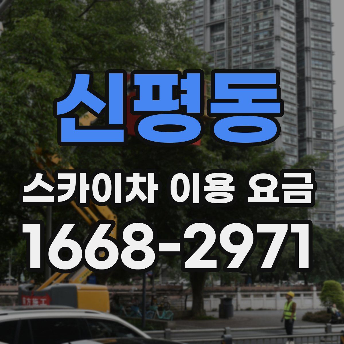 신평동 스카이차 이용 요금