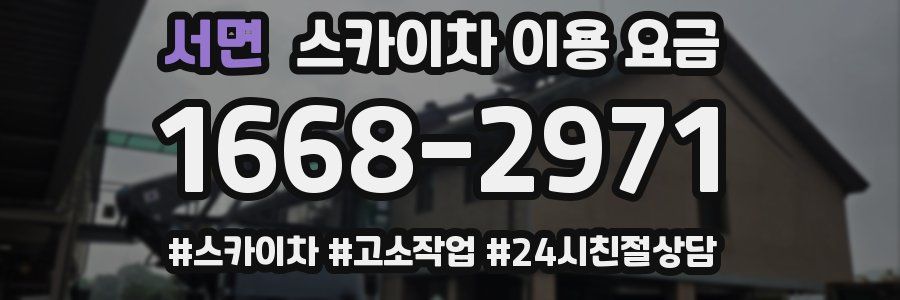 서면 스카이차 이용 요금