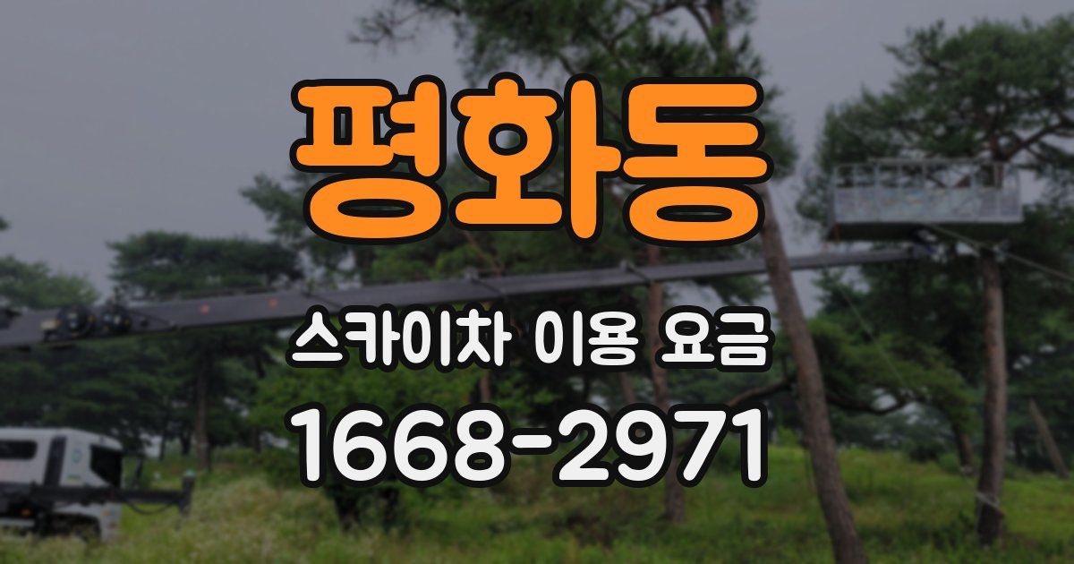 평화동 스카이차 이용 요금