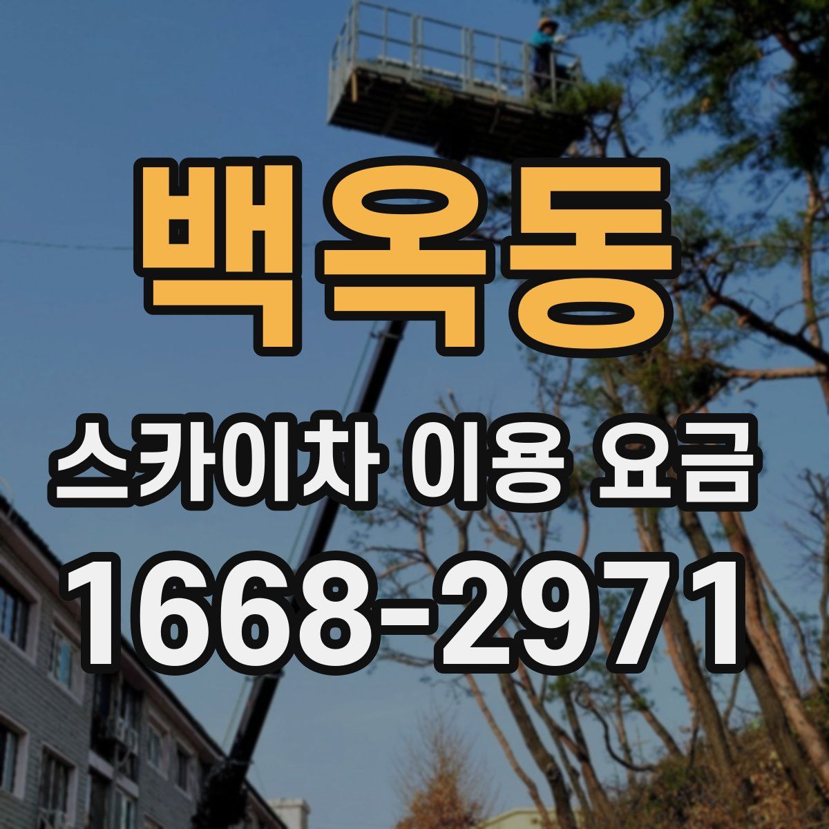 백옥동 스카이차 이용 요금