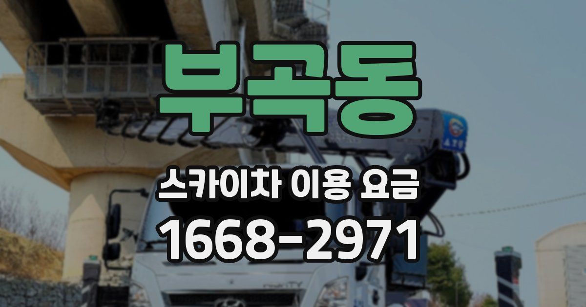 부곡동 스카이차 이용 요금