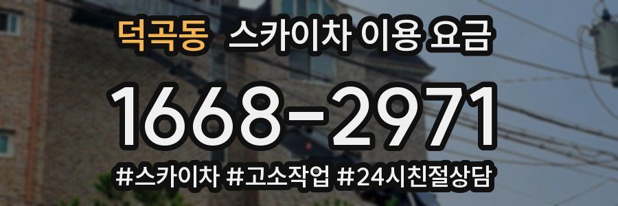 덕곡동 스카이차 이용 요금