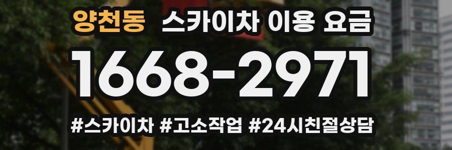 양천동 스카이차 이용 요금