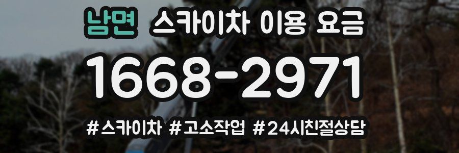 남면 스카이차 이용 요금