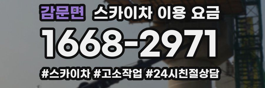 감문면 스카이차 이용 요금