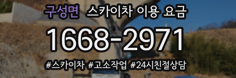 구성면 스카이차 이용 요금
