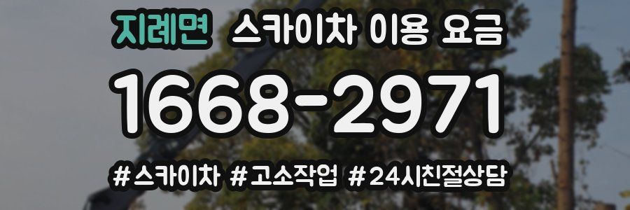 지례면 스카이차 이용 요금