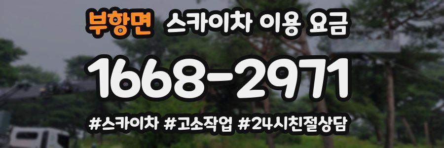 부항면 스카이차 이용 요금