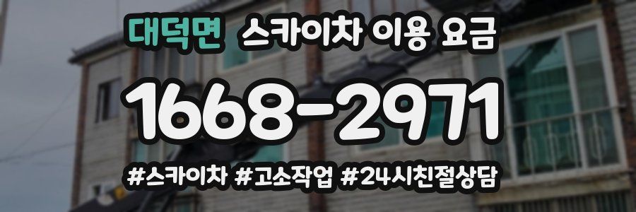 대덕면 스카이차 이용 요금